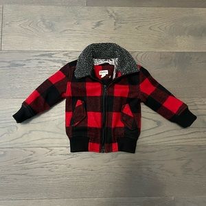 Hatley boys red/black bomber jacket 2T NWT